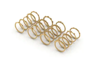 Beautiful pack of light rings Free 3D print model