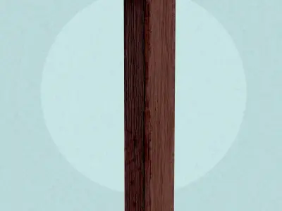 Medieval Wooden Signboard Free low-poly 3D model