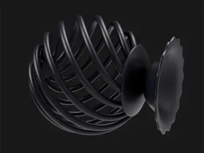 Forged handle Low-poly 3D model