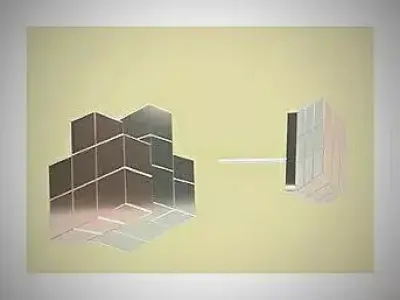 Winer cubes of light 3D model