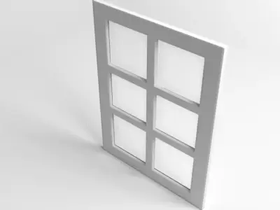 Window 3 door 3D model