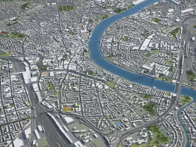 Basel Low-poly 3D model