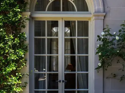 Arched classic facade window Entrance door Arched Opening 3D model