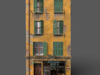 Old European House  With Shop 3D model