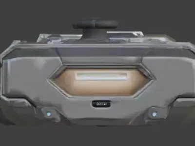 Futuristic Sci-Fi Console Controller 3D Model Low-poly 3D model