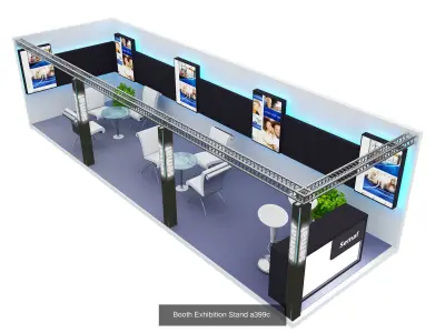 Booth Exhibition Stand G29 3D Model Pack