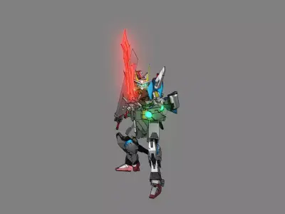 Attacker Gundam 24 A 3D model