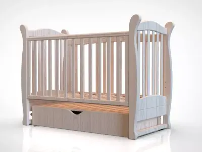 Baby cot 3D model