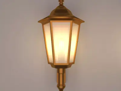  lamp 3d model  by  3 materials 3D model
