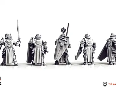 Feudal Guard Crusaders 3D print model