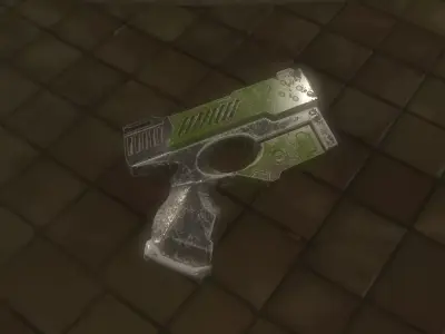 Sci-Fi Gun Model  Low-poly 3D model purchase
