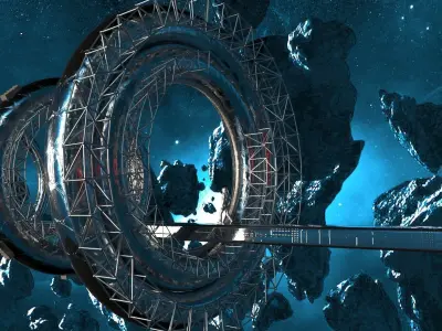 Space Bridge 3D model