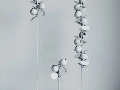 Floor lamp Matisse Floor Lamp Gray 3D model