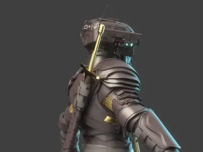 Robot Warrior 3D model buy