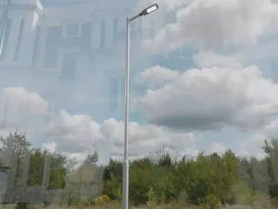 Street Light 12 version 6 5m with pole 2 Low-poly 3D model