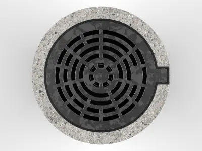 Manhole cover 3D model