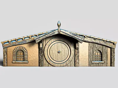 Hobbit House Facade 3 RoZ 3D print model