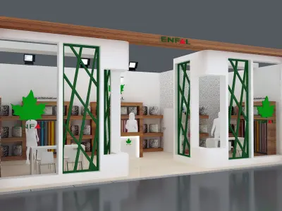 Exhibition Stand - ST0020 3D model