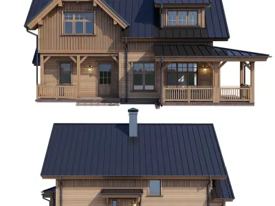 Modern house v52 3D model