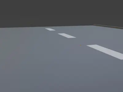 Lowpoly Road Low-poly 3D model