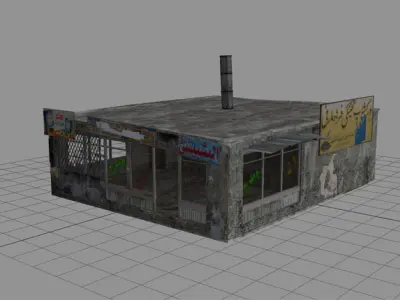 25 Afghanistan City Buildings Props for Games Low-poly 3D model