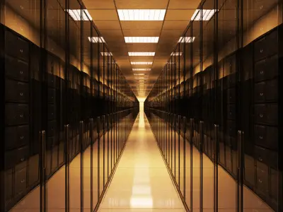 Computer Server Hallway 3D model