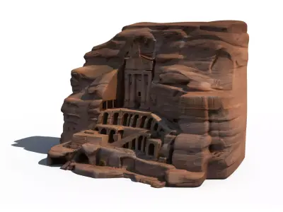 Urn Tomb Petra 3D model