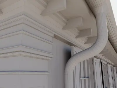 Build004 house Low-poly 3D model