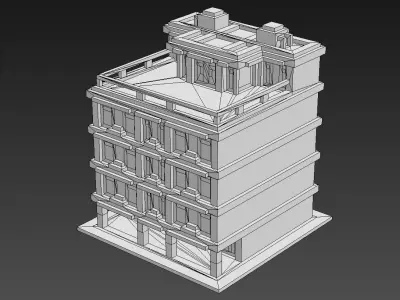 House Voxel - 6 Low-poly 3D model