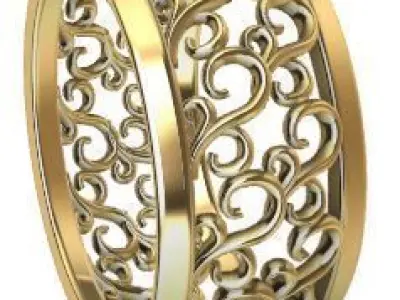 Patterned Ring 3D model Texture Texture 2