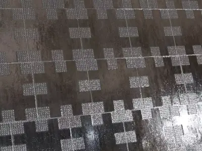Shiny Metal Plates PBR Seamless Texture