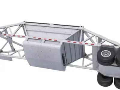 Belly Dump Trailer 3D model