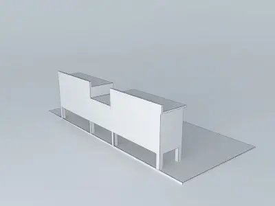 Workbench wooden bench Free 3D model