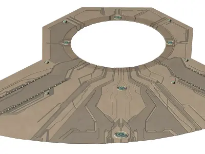 Cosmic Circle Square 01 3D model
