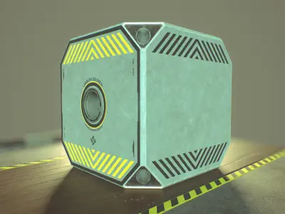 Modular Urban Concrete Barrier Vol 2 Low-poly 3D model