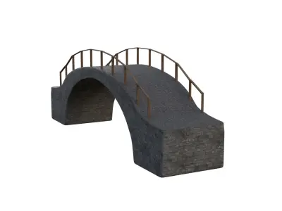 Bridge Asset Low-poly 3D model