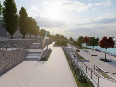 Master park-public park-Private Park Landscape 3D model