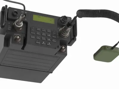  Portable Tactical Transceiver with Circular Polarized Antenna 