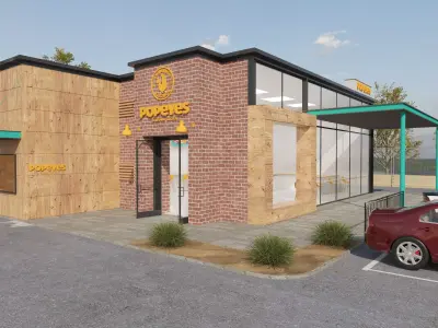 Popeyes Low-poly 3D model