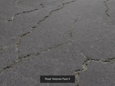 Road textures Collection 1 3D Model Pack