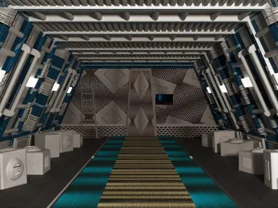 Sci fi tunnel   3D model