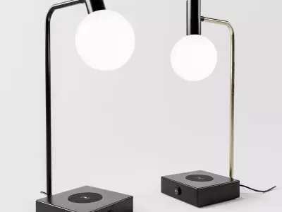 Spenser LED Wireless Charger Table Lamp by John Lewis 3D model