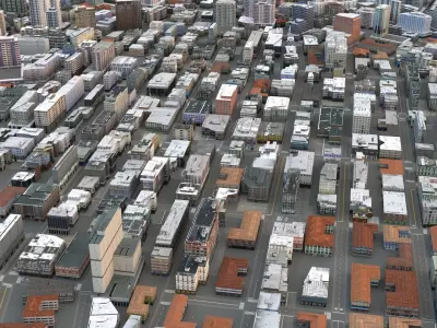 City 102 Low-poly 3D model