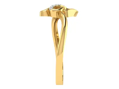 Solitaire Women Engagement Band Ring 3D print model buy
