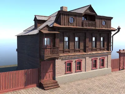 Old House2 Low-poly 3D model