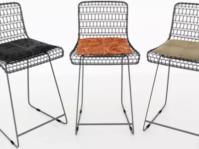 Wire Bar Chair 3D model