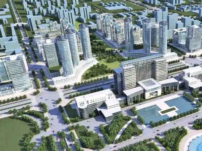 Urban Cityscape Masterplan 3D model