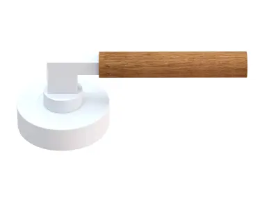 Door handles wooden  3D model