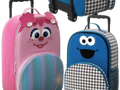 Sesame Street Luggage Model 3D model