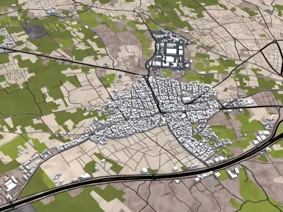 Damascus City Syria Low-poly 3D model